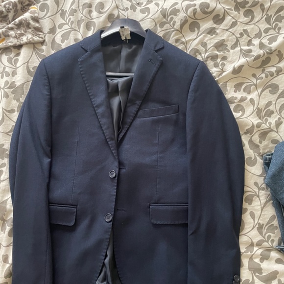 Italian navy suit made in Italy size 36 US Jacket and Pants - Picture 5 of 8